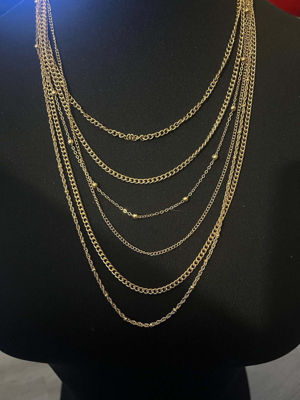 Multi-Layer Gold-tone Women’s Necklace
